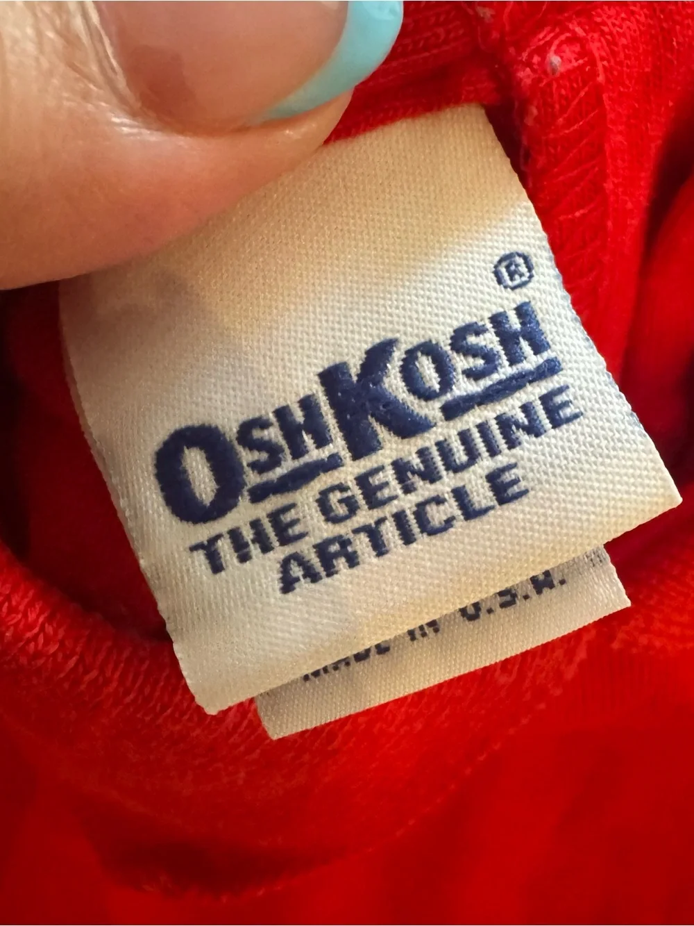 Vintage Oshkosh Baby‎ Onesie Romper made in USA 12M